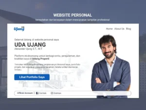 Website Personal Modern untuk Portofolio dan Branding Pribadi