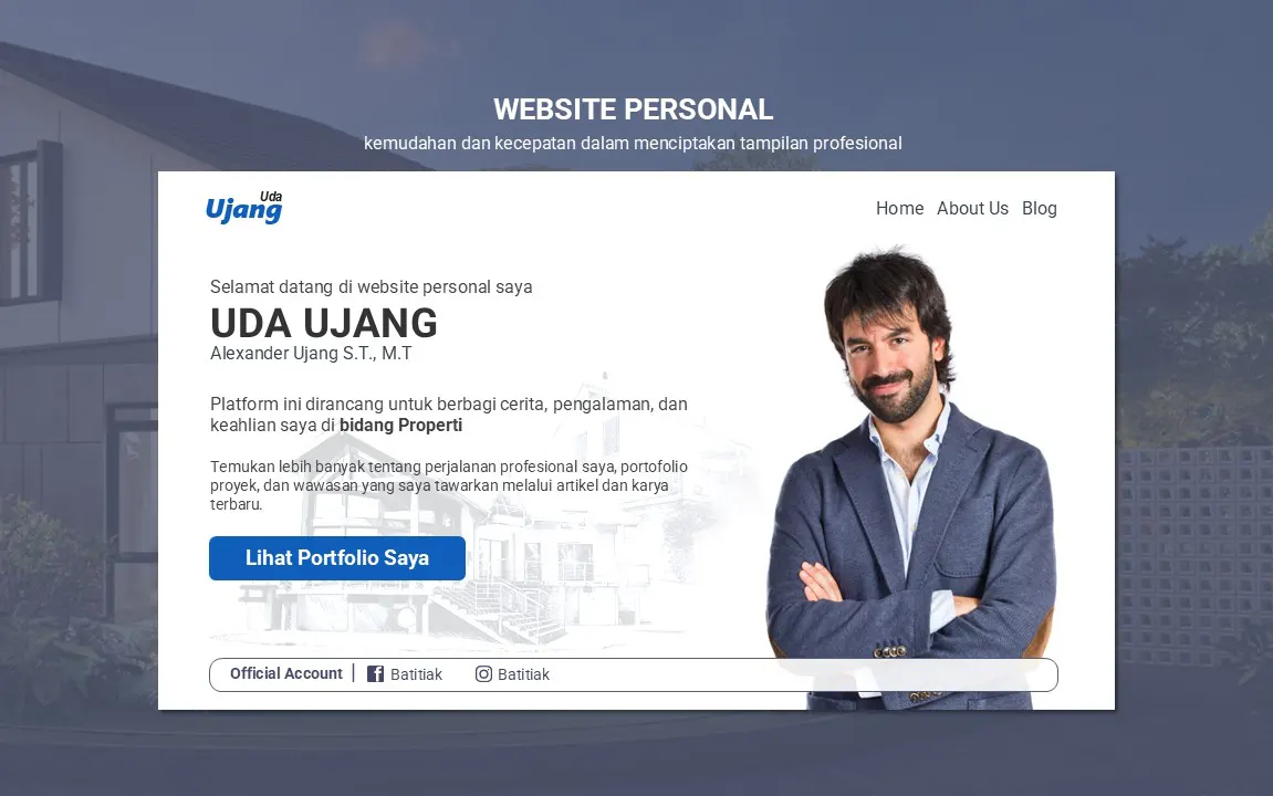 Website Personal Modern untuk Portofolio dan Branding Pribadi