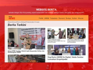Website Berita Profesional dengan Desain Modern dan SEO Optimasi