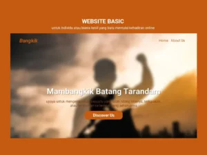 Tampilan desain responsif Paket Website Basic dengan halaman profesional untuk bisnis kecil atau individu