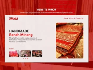 Desain Website UMKM Modern untuk Branding dan Penjualan Online