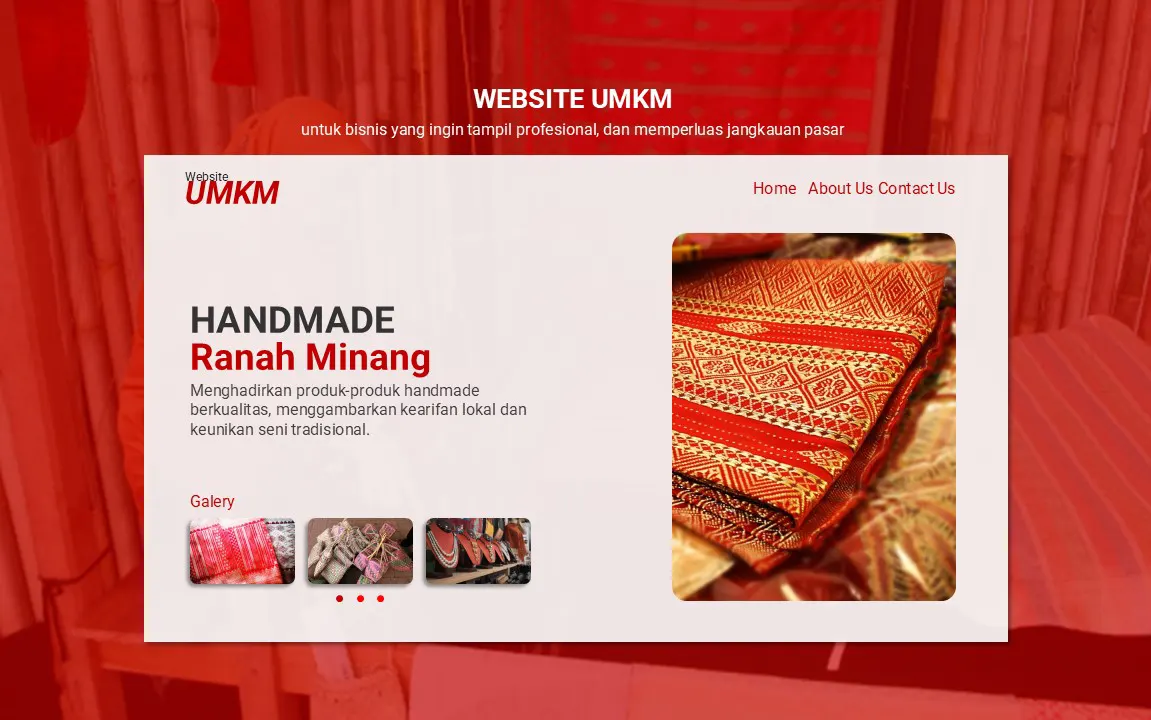 Desain Website UMKM Modern untuk Branding dan Penjualan Online